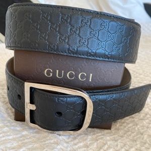 Gucci Guccisima Men's Belt Like new Black 105/42